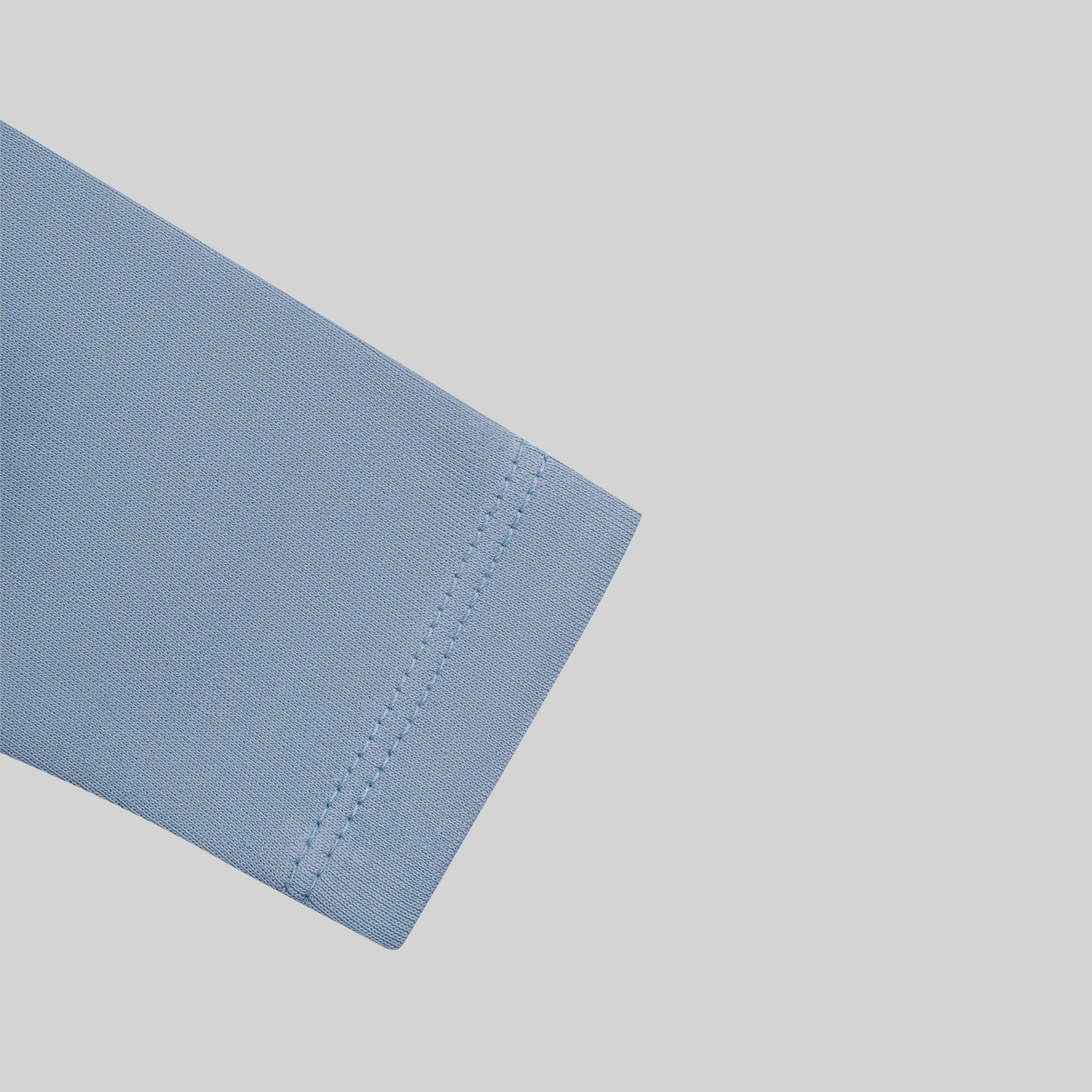 Basic Long Sleeve Bodysuit - Sky Blue