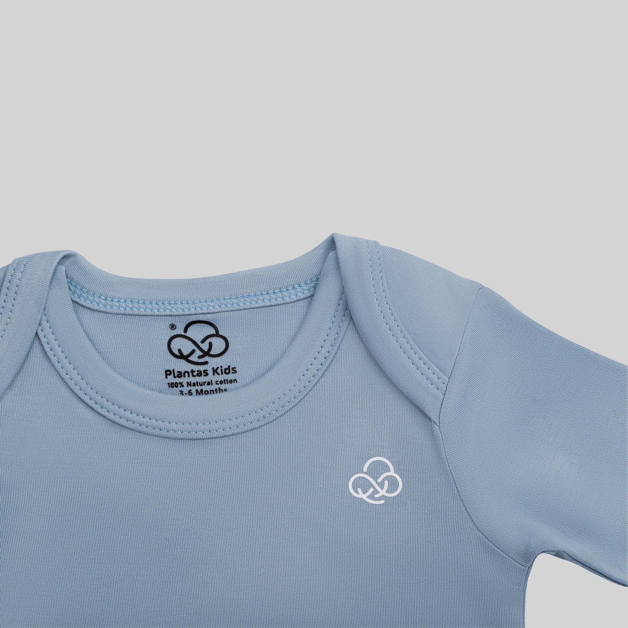 Basic Long Sleeve Bodysuit - Sky Blue