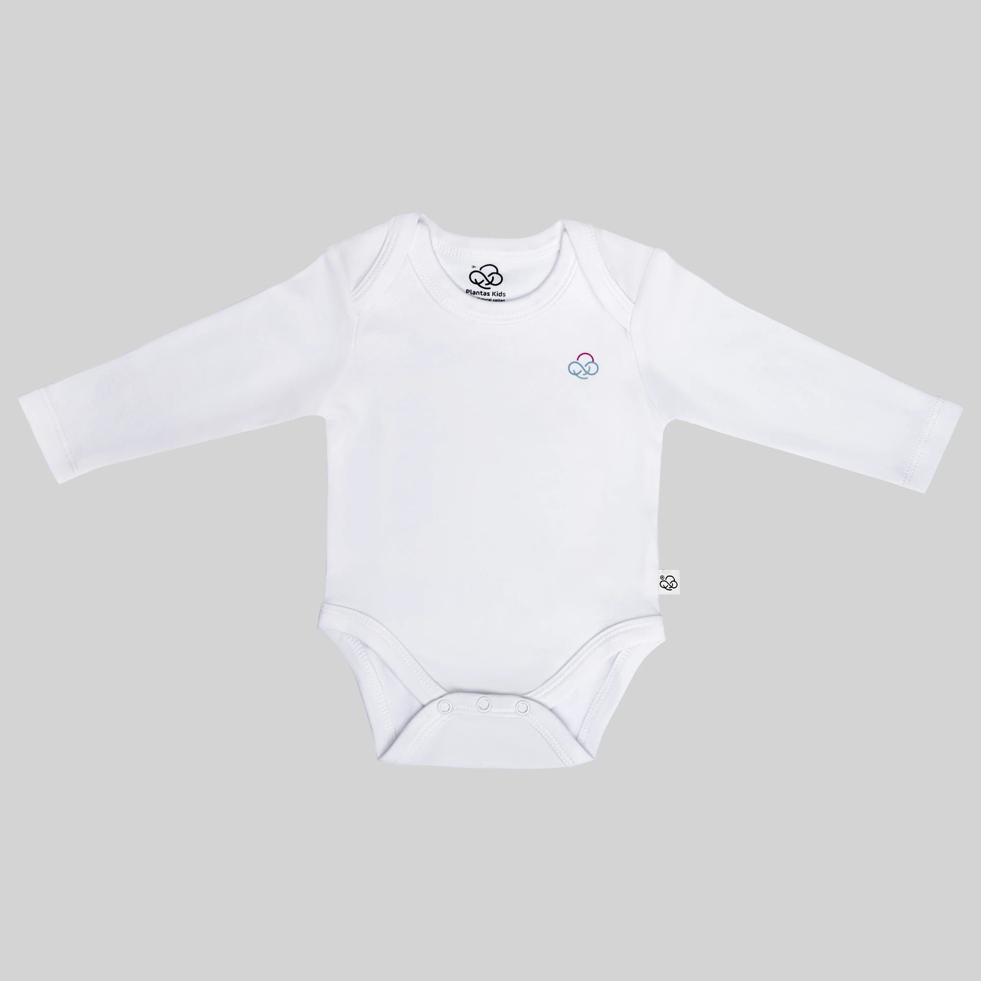 Basic Long Sleeve Bodysuit - White