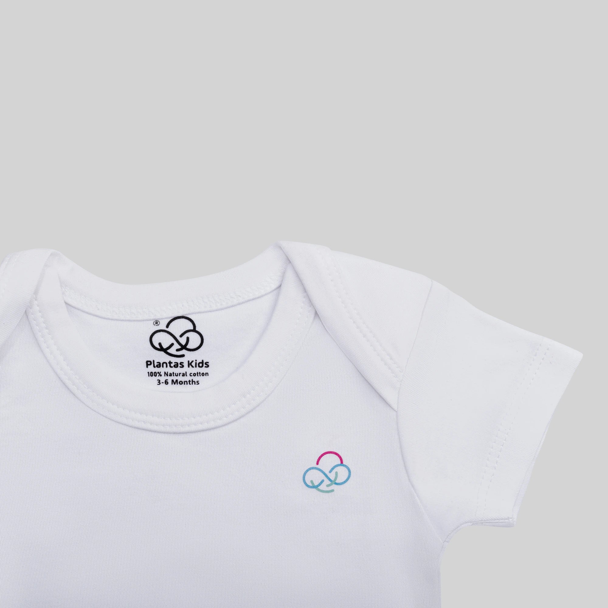 Basic Short Sleeve Bodysuit - White