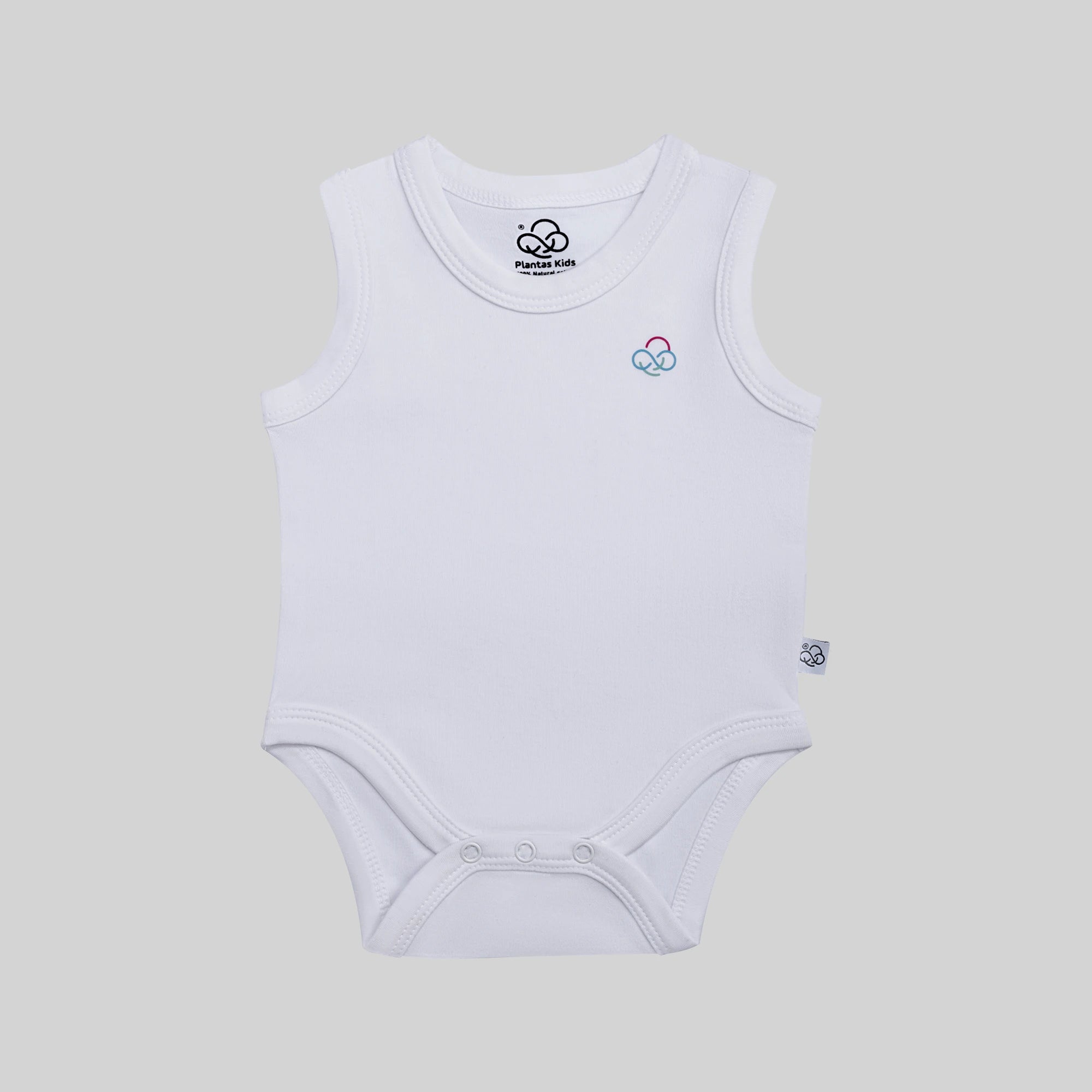 Basic Sleeveless Bodysuit - White