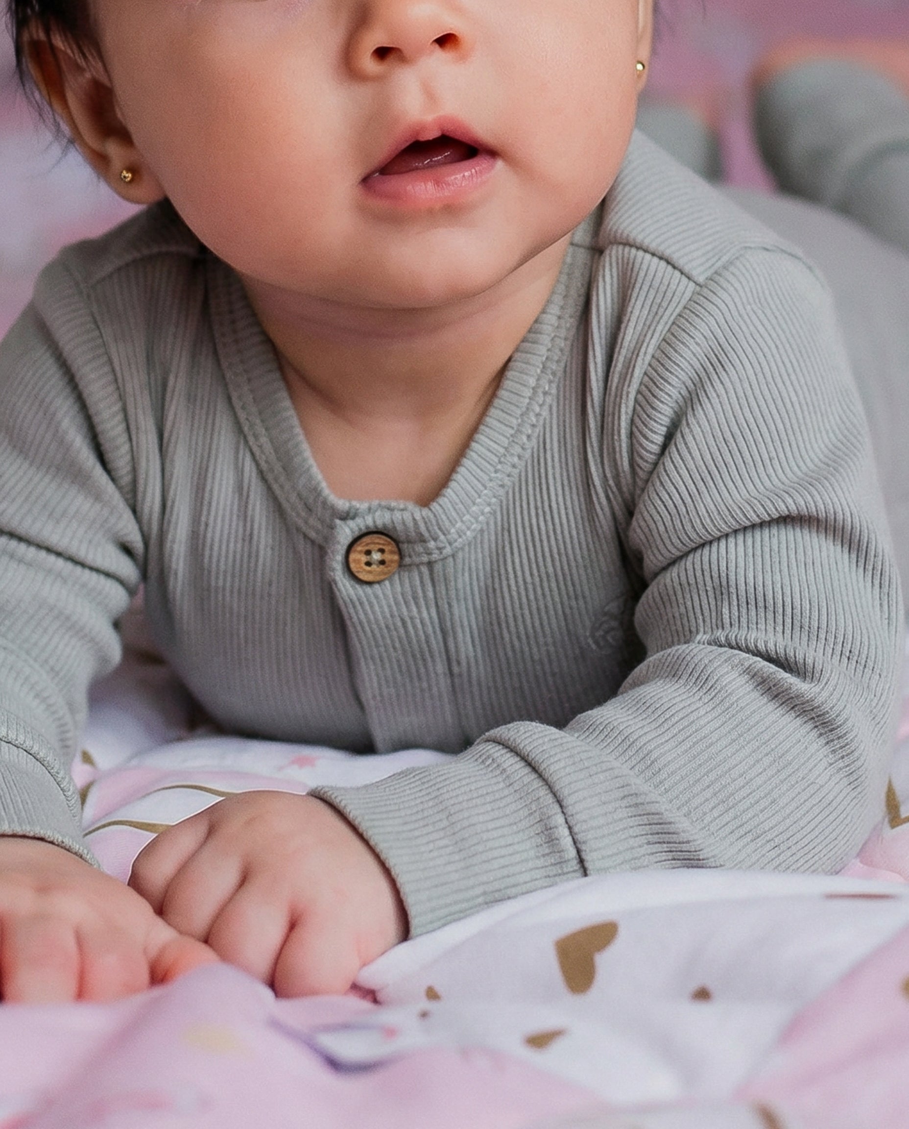 Gray Everyday Comfort Waffle Jumpsuit