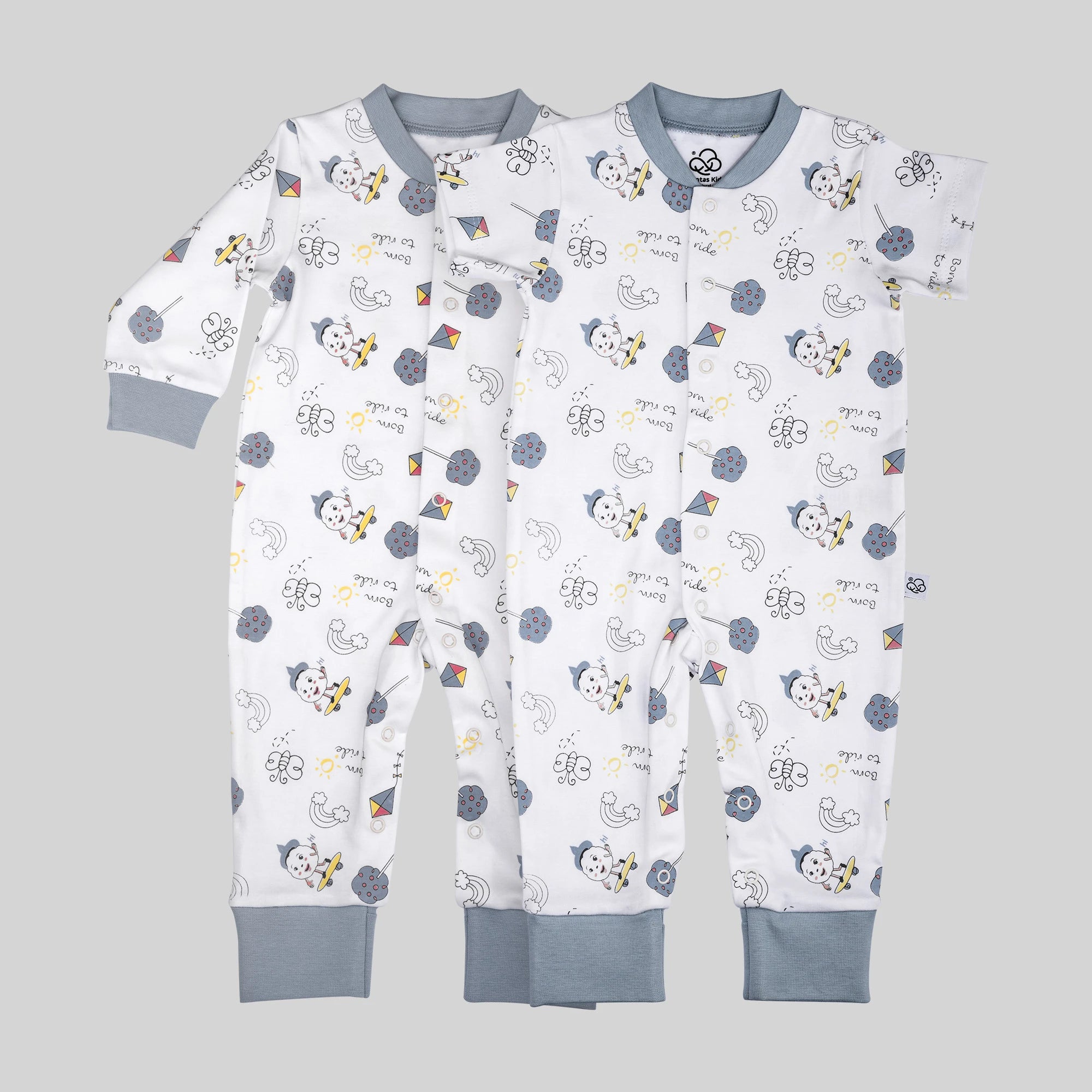 2 Pack Jumpsuit Set - Sky Blue