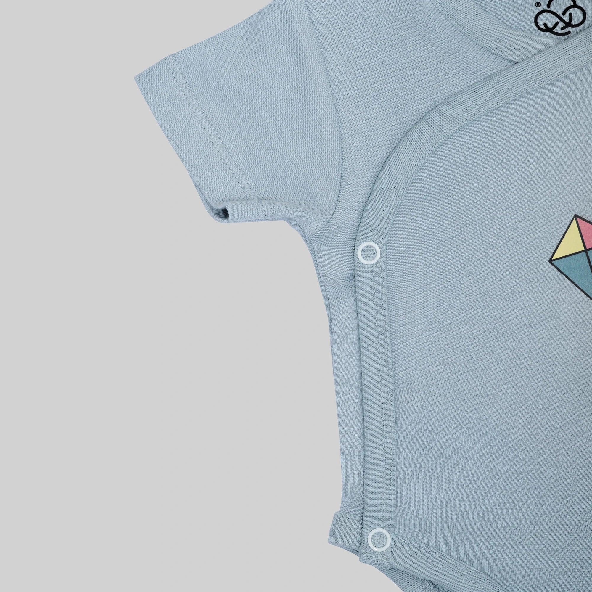 3 Pack Kimono Bodysuit Set - Sky Blue