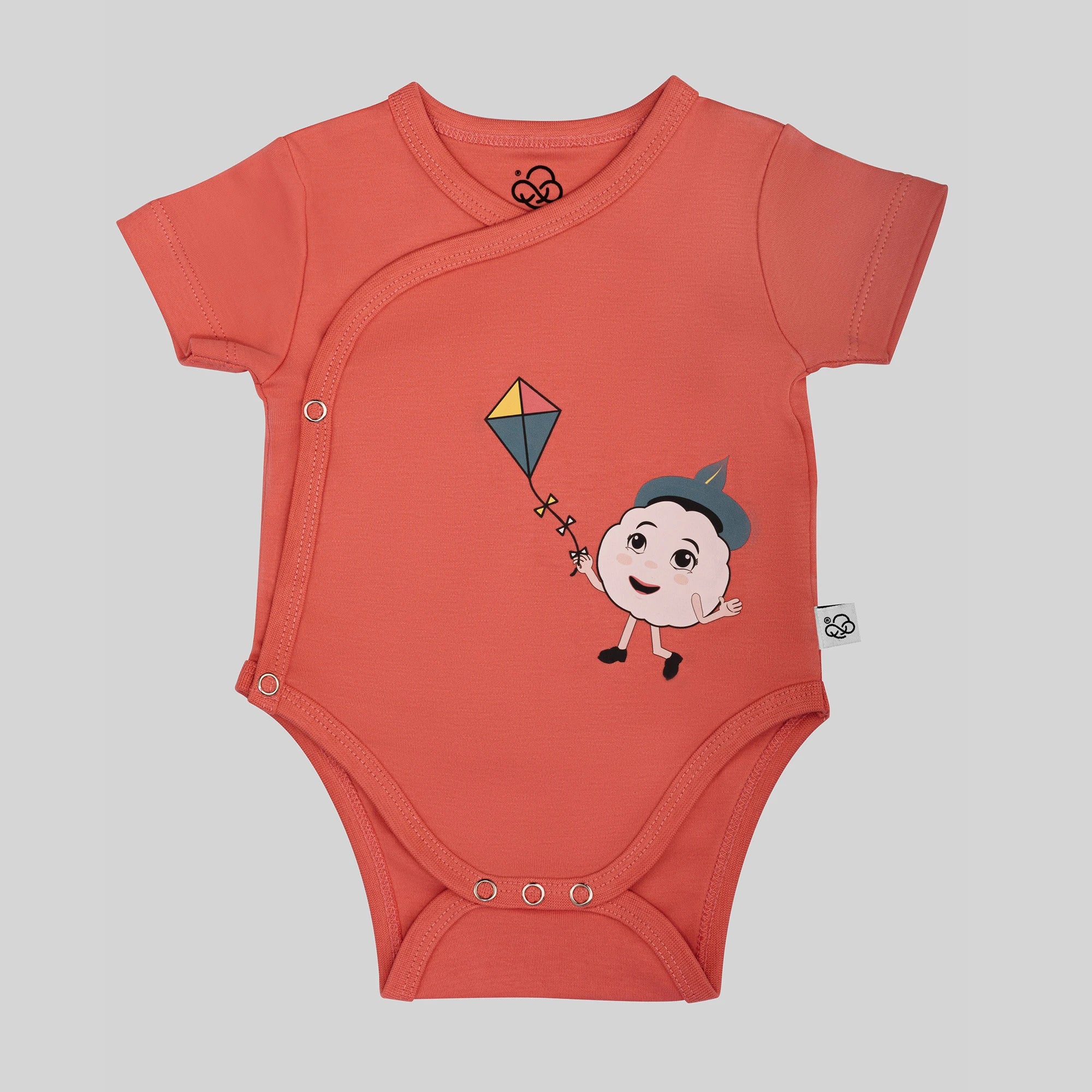 3 Pack Kimono Bodysuit Set - Tea Rose