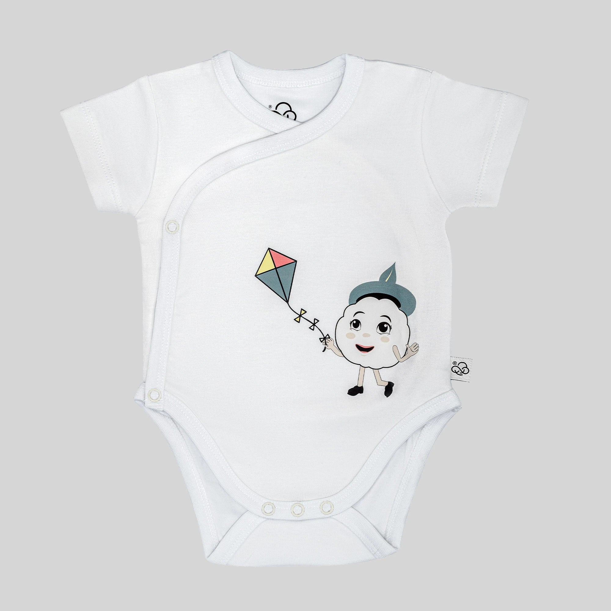 3 Pack Kimono Bodysuit Set - Sky Blue