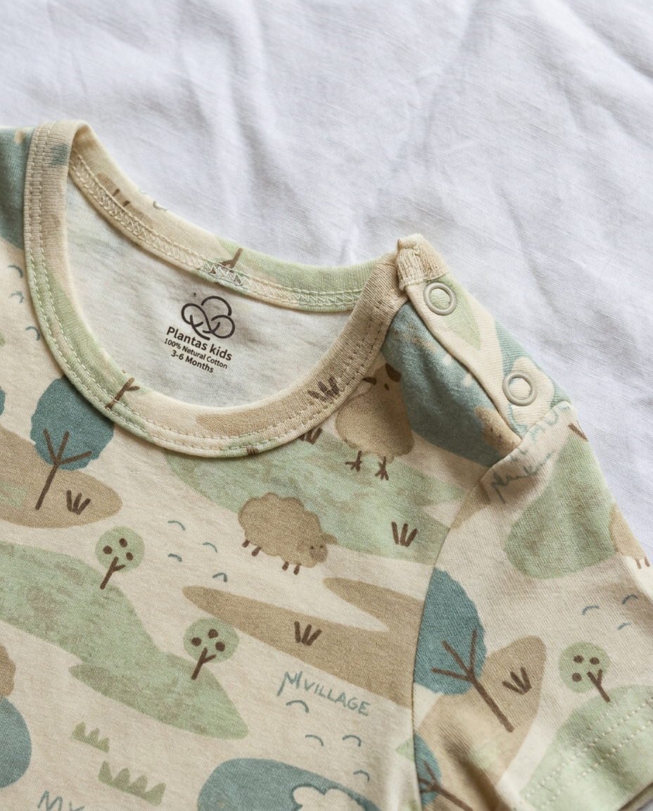 Snap Shoulder Pajama With Cff Pant