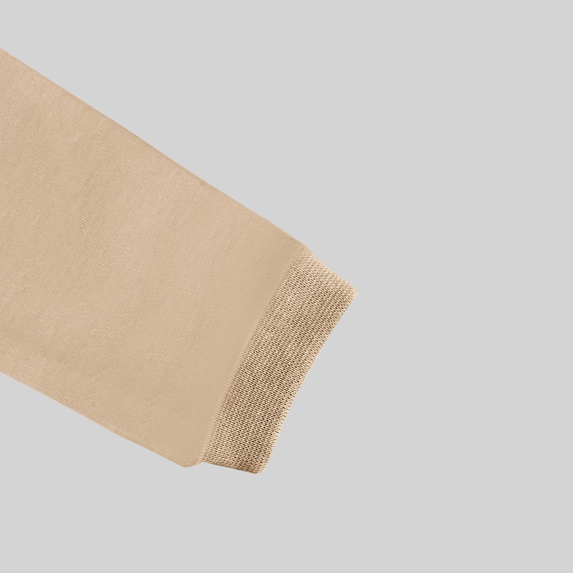 Ribbed Cuffs Long sleeve Bodysuit - Beige