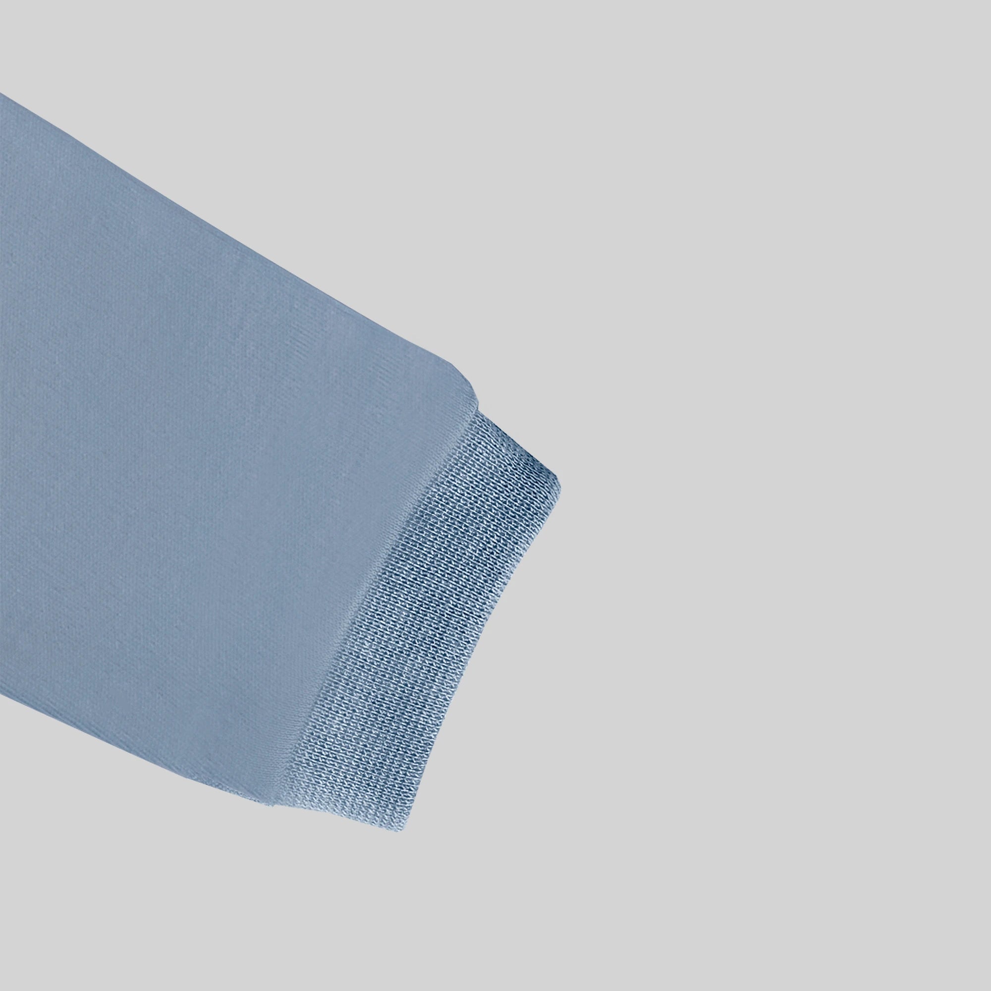 Ribbed Cuffs Long sleeve Bodysuit - Sky Blue