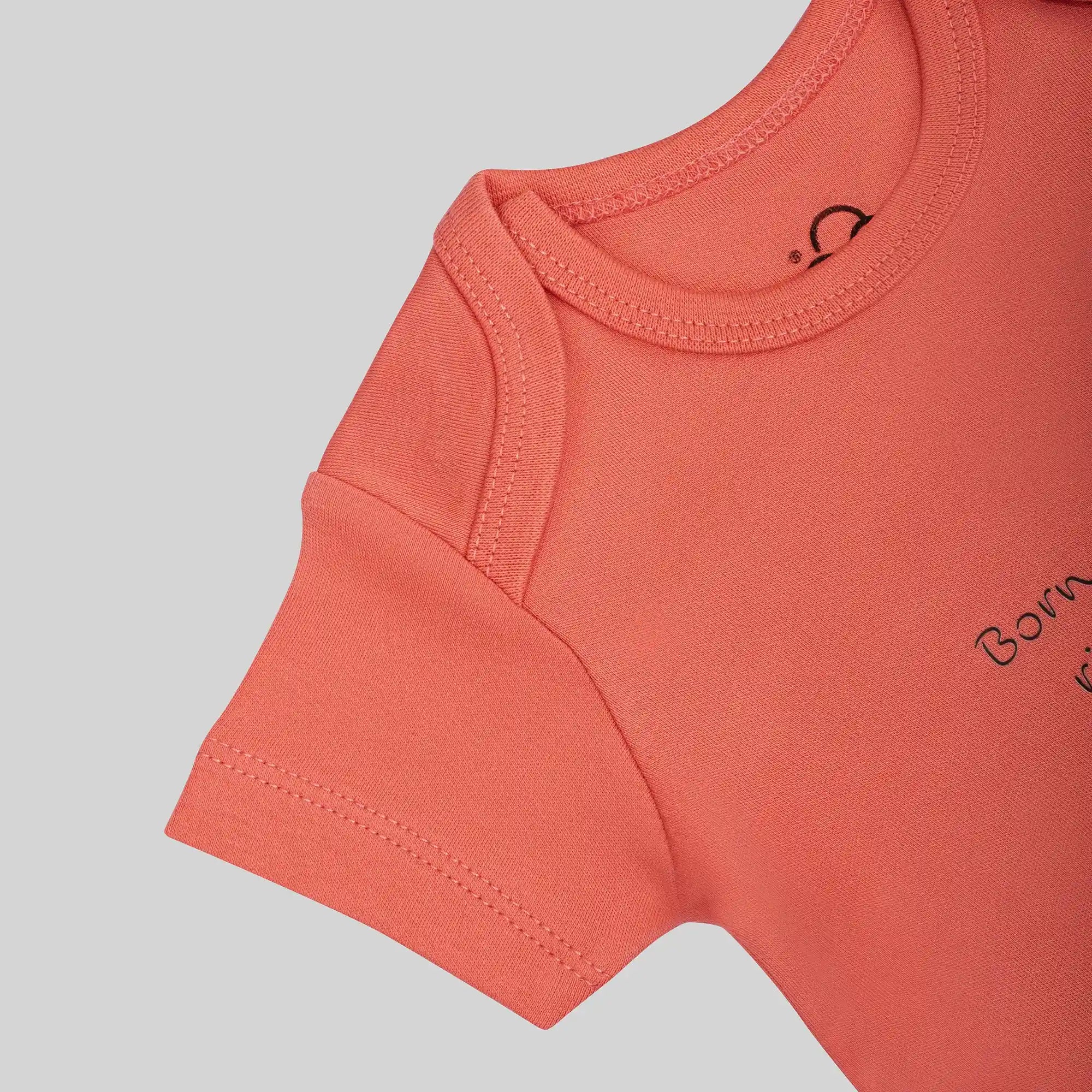 3 Pack Short Sleeve Bodysuit Set - Tea Rose