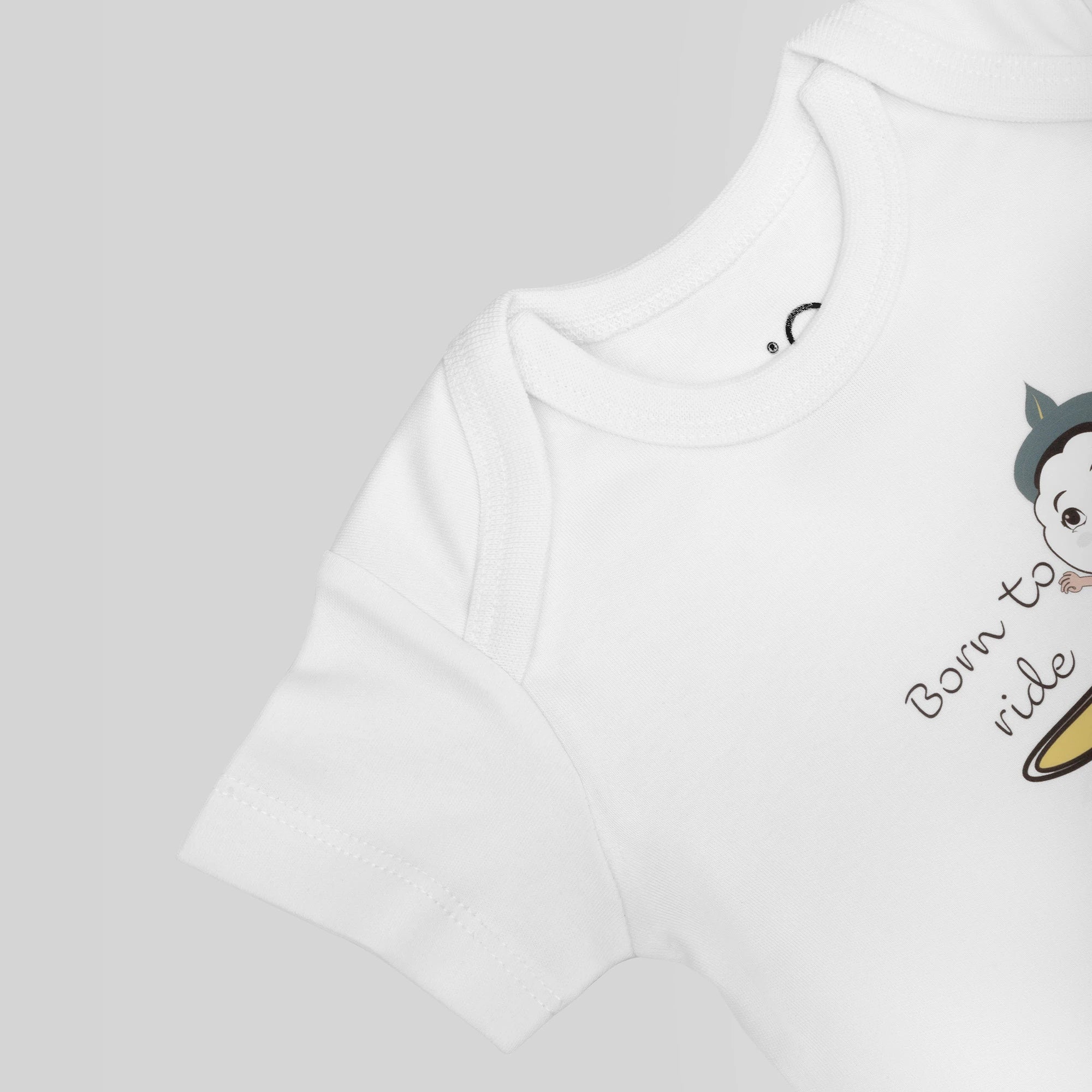 Short Sleeve Bodysuit - White