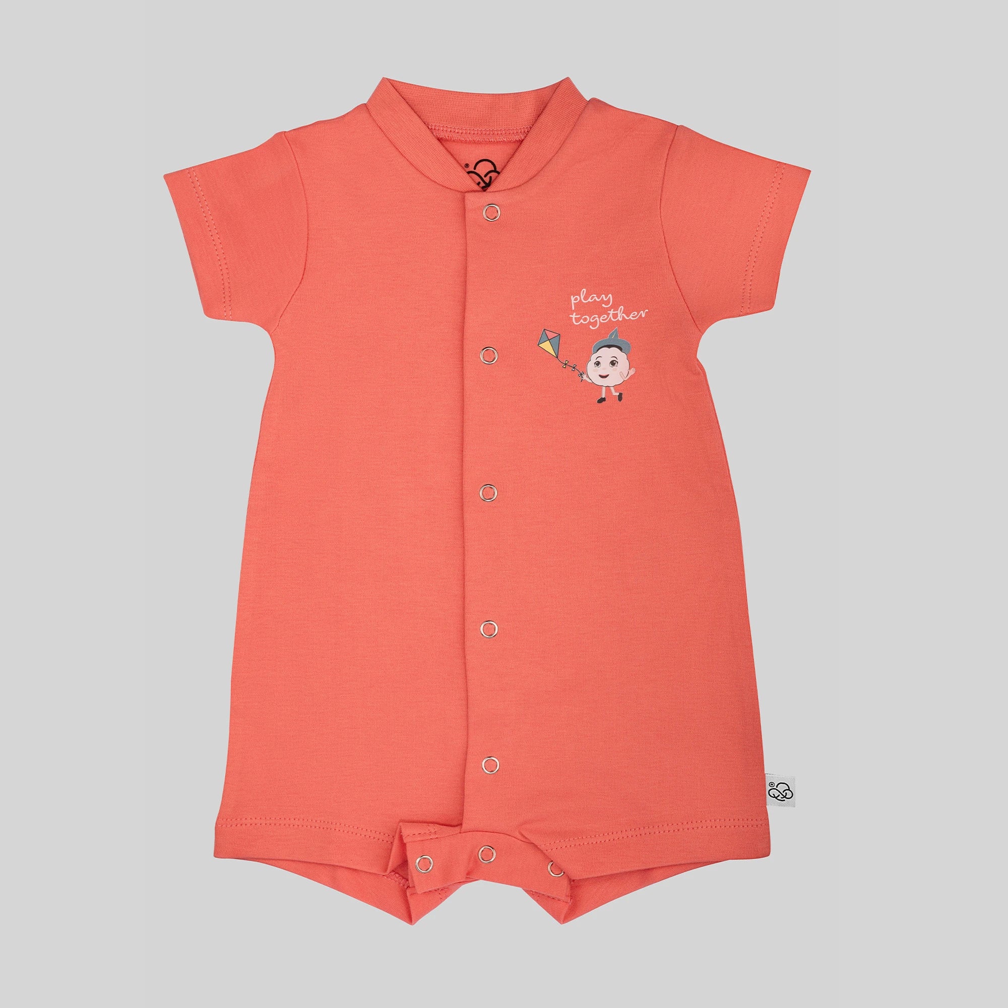 Short Sleeve Romper - Tea Rose